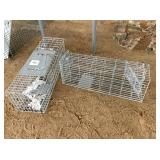 2 small live traps 18 x 5 x 5