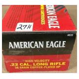 400 rnds 22 LR 38 gr hollow pt