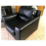 leather covered arm chair