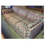 cloth covered sofa 84 x 33