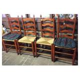 4 ladder back chairs