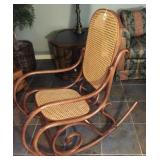 original bent wood rocker by Thonet