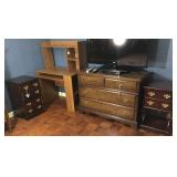 dresser 48x18x32H , comp desk 36x20x39H &