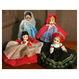 4 International Madame Alexander Dolls