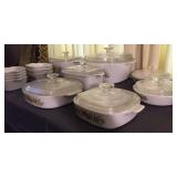 Corningware: 9 with lids plus 7 bowls