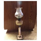 Kosmos Brrenner oil lamp w/marble & brass stand