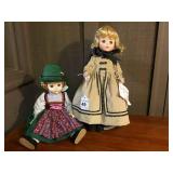 Madame Alexander Dolls: Heidi & ?
