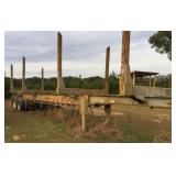 Double bunk log trailer w/ Dayton wheels &