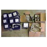 group of door handles, knobs, locks etc.