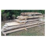 Stack of black willow lumber