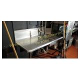 Left Side Soil Table 5 foot w prerinse sink