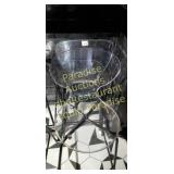 Bar Stools Acrylic Seat & Back SET of 2