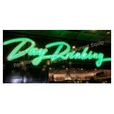 Bright green Day Drinking Neon