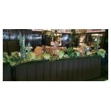 faux plants - they pull out and are plastic