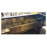 Three bay bar sink with drainboards
