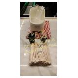 Bathtub ceramic- 4 shots -straws