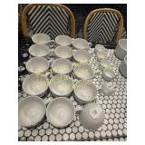 White ceramic cappuccino cups, espresso cups &MORE