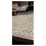 White Wine Glasses- fluted style