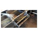Ice bin with bar rail and cold plate