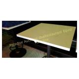 Bar Height Square Quartz Table w Round Set 2