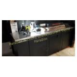 True 76 in - 3 door back bar refrig stainless