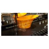 Champagne bucket, glass holders