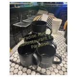 Coffee MUGS  Place to Be - black ceramic