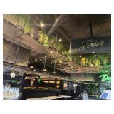 BLACK METAL CEILING MOUNT CAGE SYSTEM