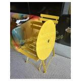 Yellow table and chairs FOLDING