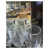 SET OF TWO (2) TALL PTB DRINK GLASS or vase