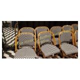 Wicker dining chairs 1 DOZEN