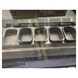 Condiment rail with 4 inserts for spices