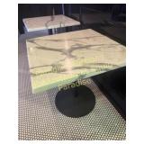SET of 2 OUTDOOR Dining Height Square Table