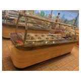 Hot Buffet Bar  40 x 140 with plate holder - each