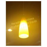 Hanging Light Yellow Glass - with bulb