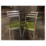 SET OF METAL Gun Metal Chairs SET OF METAL Gun Metal Chairs
