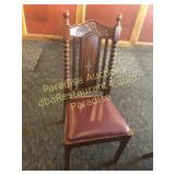 WOOD Heavy Chair Quality with New Upholstered Cush WOOD Heavy Chair Quality with New Upholstered Cush