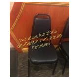 Stacking Chair - like new black vinyl EACH Stacking Chair - like new black vinyl EACH