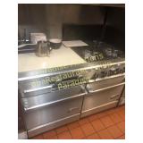 DCS STOVE with burners right, griddle left DCS STOVE with burners right, griddle left