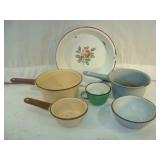 Mixture of Six Enamelware