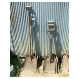 Five Flat Pan Shovels