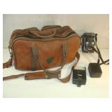 YASHICA  Mat 124 Camera, Light Meters and Case