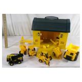 Yellow Barn and Farm Toys