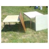 Four Folding Card Tables
