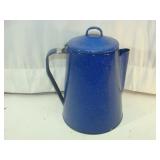 Classic Blue Enamelware Coffee Pot