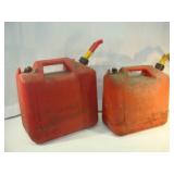 Two Gas Jugs - 6 and 5 Gallon