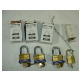 Four Locks with Keys