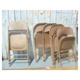 Seven Folding Chairs
