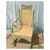 Woven Cane Rocking Chair