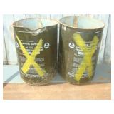 Two Civil Defense Cans